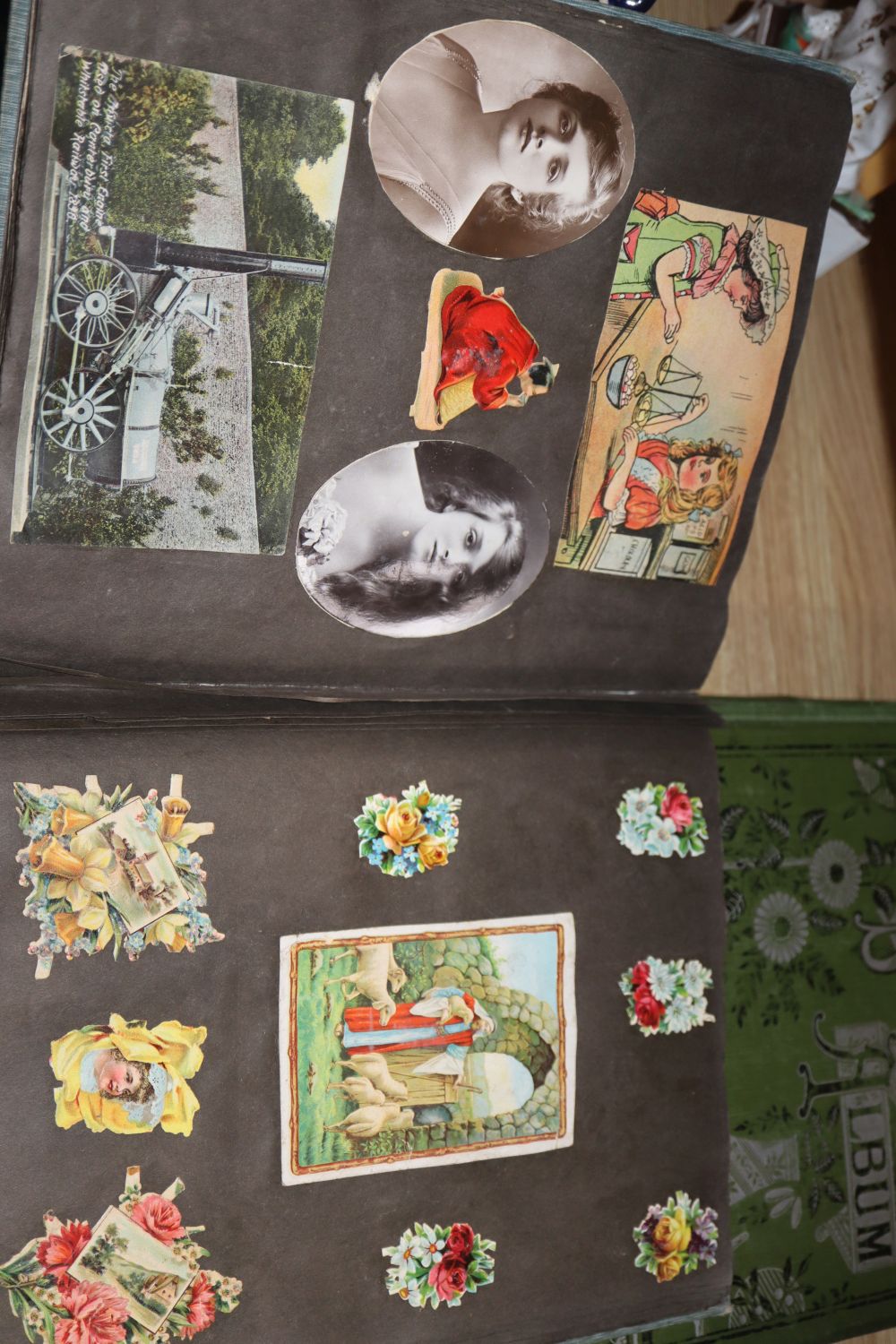 Four scrapbook albums